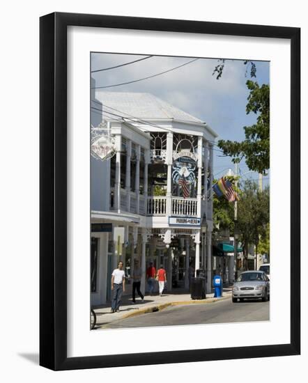 Crabby Dicks Bar and Restaurant, Duval Street, Key West, Florida, USA-R H Productions-Framed Photographic Print