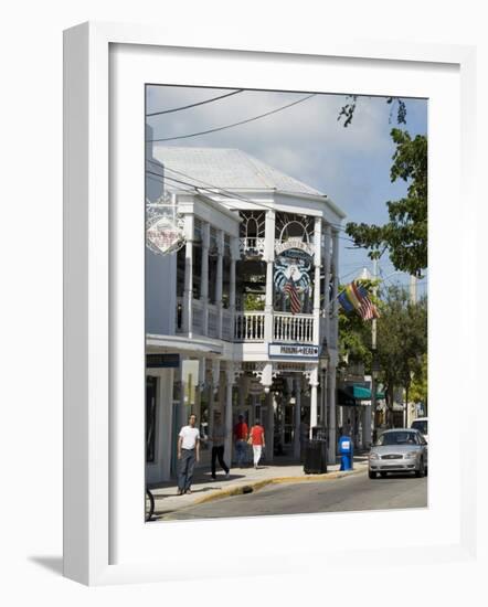 Crabby Dicks Bar and Restaurant, Duval Street, Key West, Florida, USA-R H Productions-Framed Photographic Print