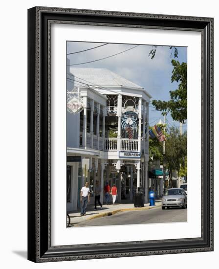 Crabby Dicks Bar and Restaurant, Duval Street, Key West, Florida, USA-R H Productions-Framed Photographic Print