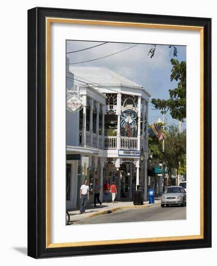Crabby Dicks Bar and Restaurant, Duval Street, Key West, Florida, USA-R H Productions-Framed Photographic Print