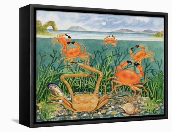 Crabs in the Ocean, 1997-E.B. Watts-Framed Premier Image Canvas