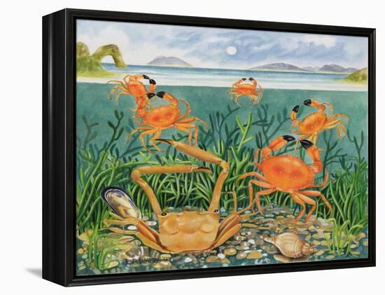 Crabs in the Ocean, 1997-E.B. Watts-Framed Premier Image Canvas
