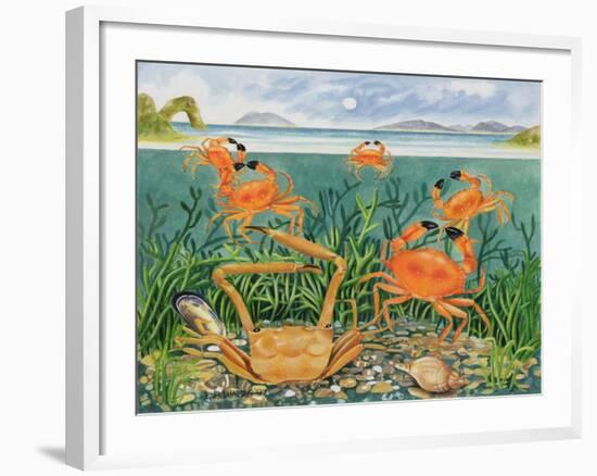 Crabs in the Ocean, 1997-E.B. Watts-Framed Giclee Print