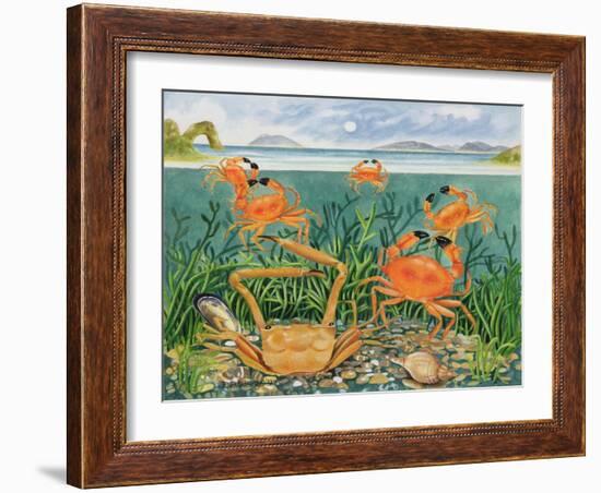 Crabs in the Ocean, 1997-E.B. Watts-Framed Giclee Print