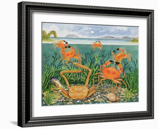 Crabs in the Ocean, 1997-E.B. Watts-Framed Giclee Print