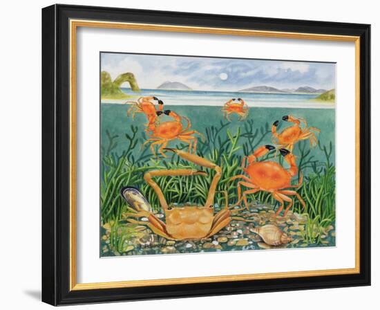 Crabs in the Ocean, 1997-E.B. Watts-Framed Giclee Print