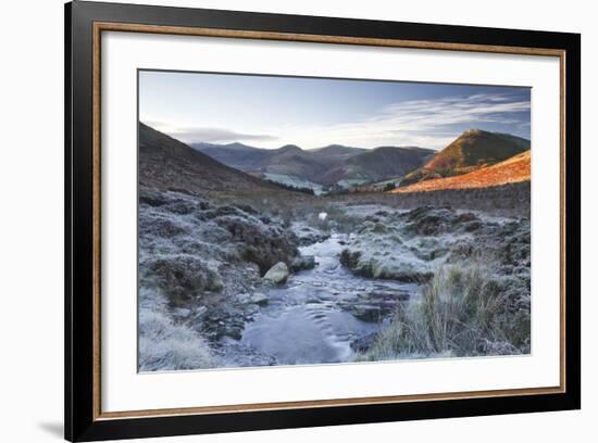 Crabtree Beck Running Down Loweswater Fell in the Lake District National Park-Julian Elliott-Framed Photographic Print