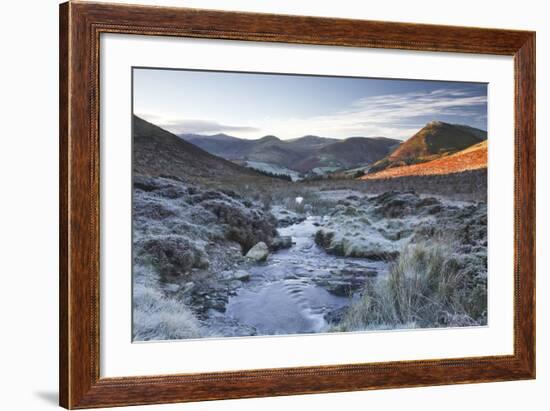 Crabtree Beck Running Down Loweswater Fell in the Lake District National Park-Julian Elliott-Framed Photographic Print