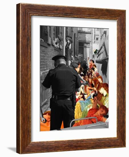 Crackdown-Barry Kite-Framed Art Print