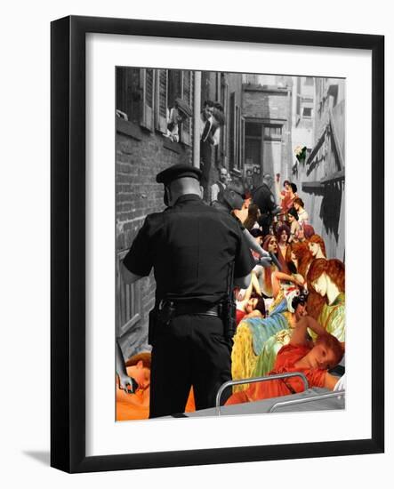 Crackdown-Barry Kite-Framed Art Print