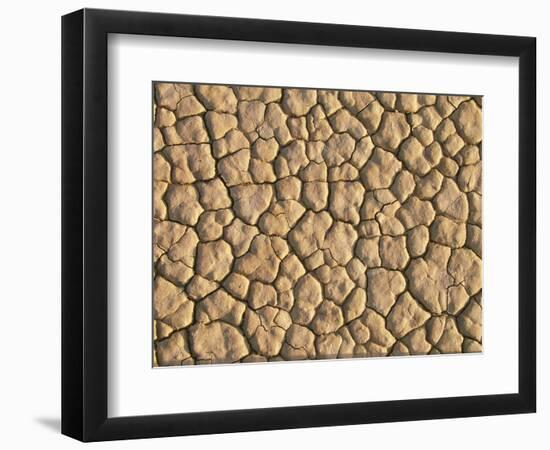 Cracked, Dry Lake Bottom Pattern in Death Valley-Joseph Sohm-Framed Photographic Print