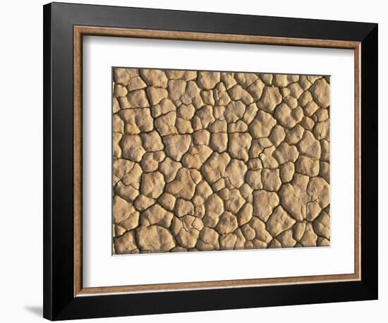 Cracked, Dry Lake Bottom Pattern in Death Valley-Joseph Sohm-Framed Photographic Print
