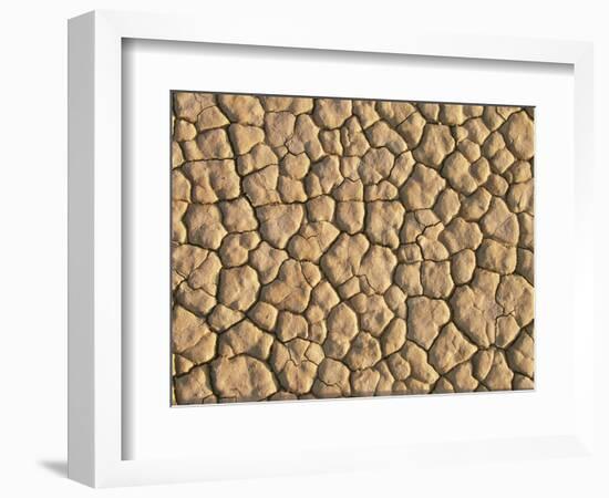 Cracked, Dry Lake Bottom Pattern in Death Valley-Joseph Sohm-Framed Photographic Print