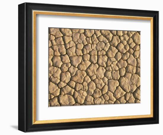 Cracked, Dry Lake Bottom Pattern in Death Valley-Joseph Sohm-Framed Photographic Print