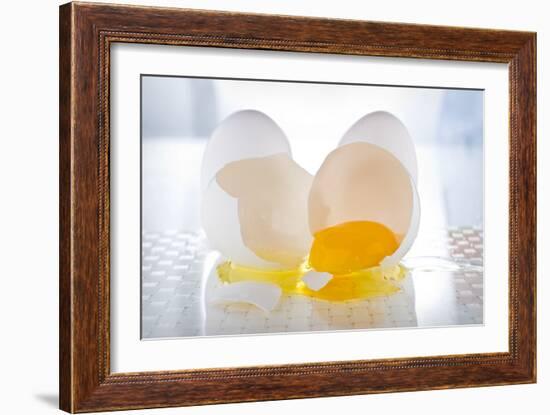 Cracked Egg-Steve Gadomski-Framed Photographic Print