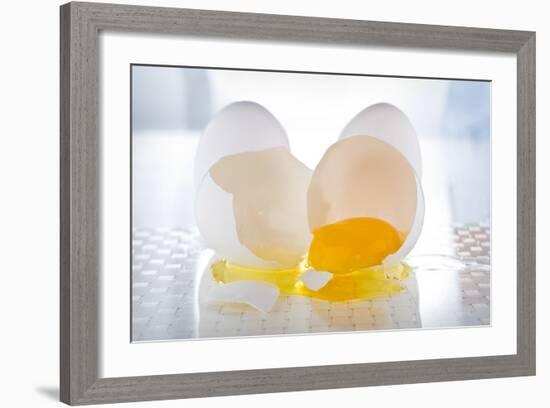 Cracked Egg-Steve Gadomski-Framed Photographic Print