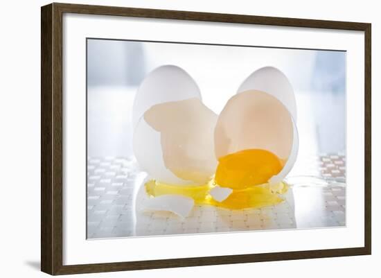 Cracked Egg-Steve Gadomski-Framed Photographic Print