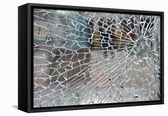 Cracked Glass-alexkar08-Framed Premier Image Canvas