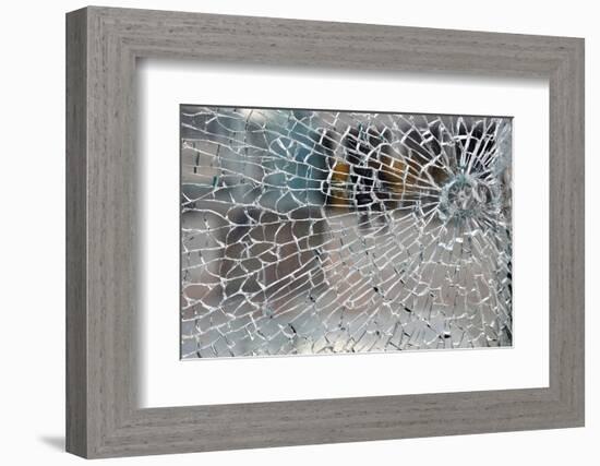 Cracked Glass-alexkar08-Framed Photographic Print