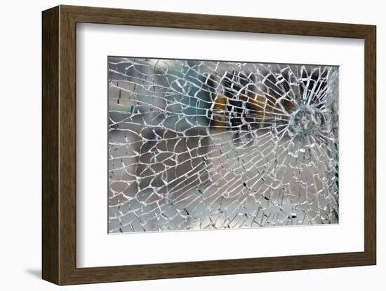 Cracked Glass-alexkar08-Framed Photographic Print