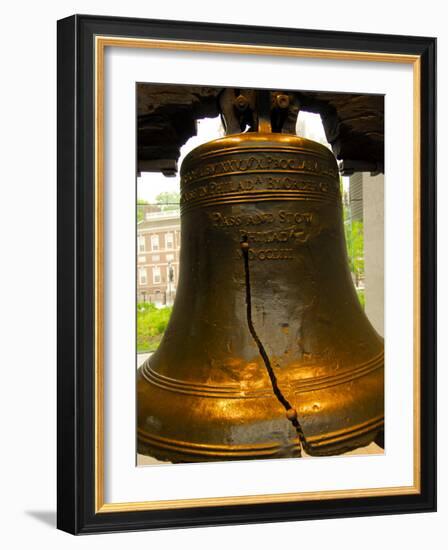 Cracked Liberty Bell, Philadelphia, Pennsylvania, USA-Ellen Clark-Framed Photographic Print