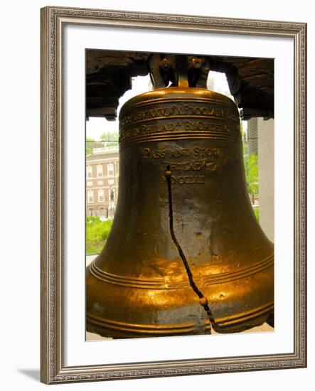 Cracked Liberty Bell, Philadelphia, Pennsylvania, USA-Ellen Clark-Framed Photographic Print