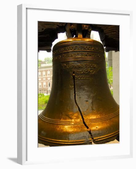 Cracked Liberty Bell, Philadelphia, Pennsylvania, USA-Ellen Clark-Framed Photographic Print