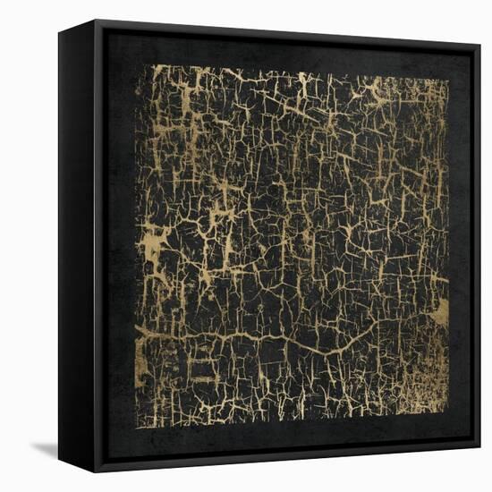 Crackle 1-Denise Brown-Framed Stretched Canvas