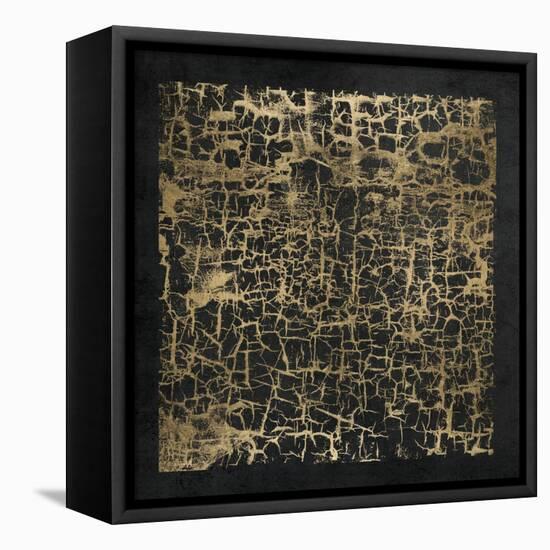 Crackle 2-Denise Brown-Framed Stretched Canvas