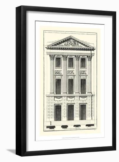 Crackle B&W Architectural Facade I-Jean Deneufforge-Framed Art Print