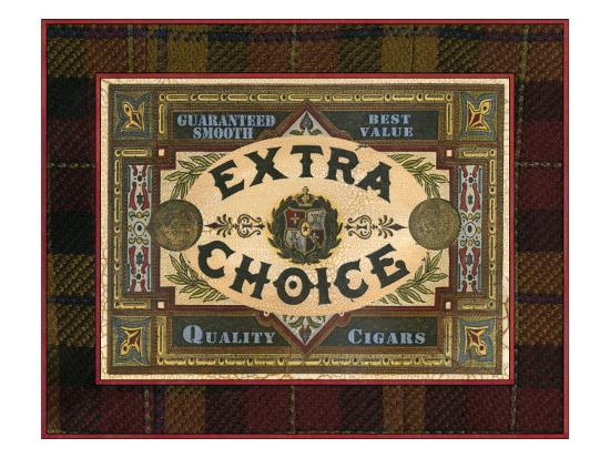 crackled cigar label ii art print artcom
