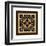 Crackled Square Wood Block III-Vision Studio-Framed Art Print