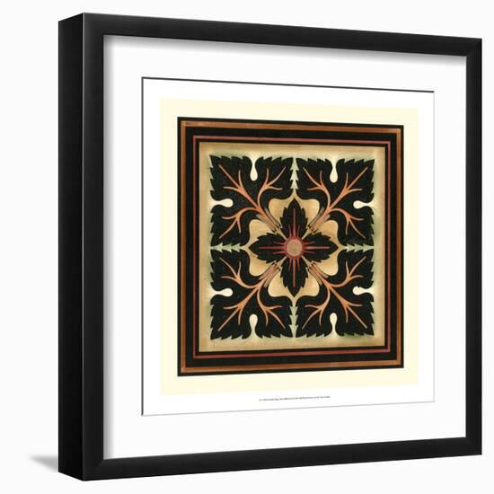 Crackled Square Wood Block III-Vision Studio-Framed Art Print