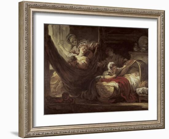 Cradle, c.1780-Jean-Honoré Fragonard-Framed Giclee Print