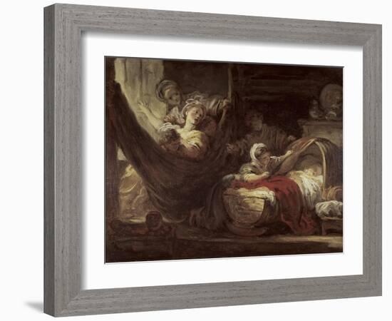 Cradle, c.1780-Jean-Honoré Fragonard-Framed Giclee Print