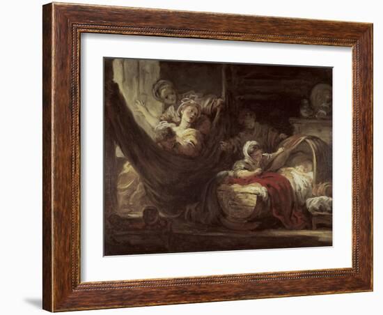 Cradle, c.1780-Jean-Honoré Fragonard-Framed Giclee Print