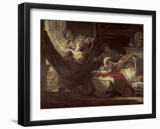 Cradle, c.1780-Jean-Honoré Fragonard-Framed Giclee Print