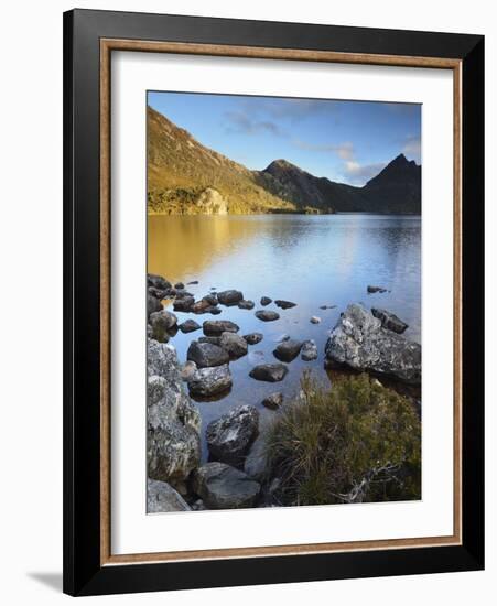 Cradle Mountain and Dove Lake, Cradle Mountain-Lake St. Clair National Park, Tasmania, Australia-Jochen Schlenker-Framed Photographic Print