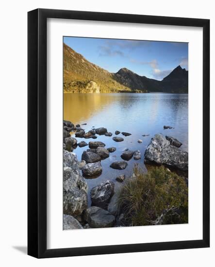 Cradle Mountain and Dove Lake, Cradle Mountain-Lake St. Clair National Park, Tasmania, Australia-Jochen Schlenker-Framed Photographic Print