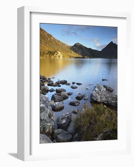 Cradle Mountain and Dove Lake, Cradle Mountain-Lake St. Clair National Park, Tasmania, Australia-Jochen Schlenker-Framed Photographic Print