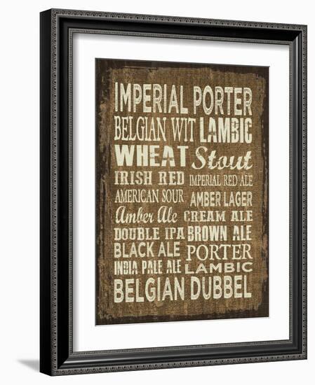 Craft Beer Sign II-Erin Clark-Framed Giclee Print