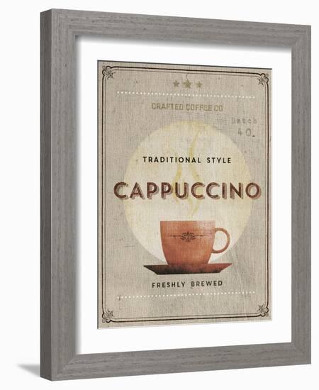 Crafted Coffee - Cappuccino-Hens Teeth-Framed Giclee Print