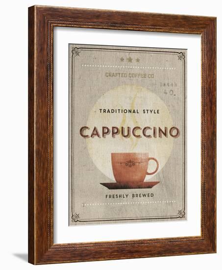 Crafted Coffee - Cappuccino-Hens Teeth-Framed Giclee Print