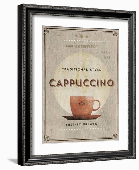 Crafted Coffee - Cappuccino-Hens Teeth-Framed Giclee Print