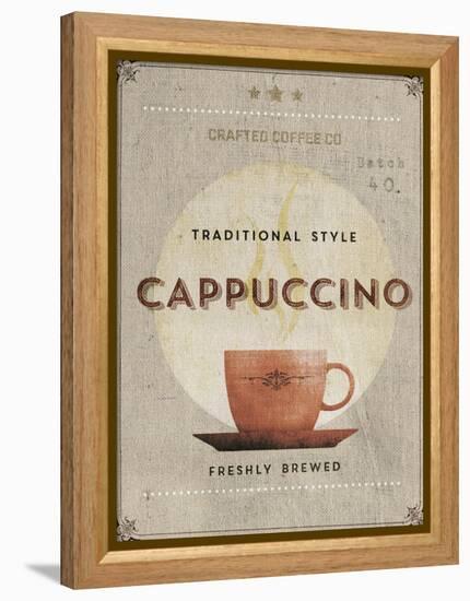 Crafted Coffee - Cappuccino-Hens Teeth-Framed Stretched Canvas