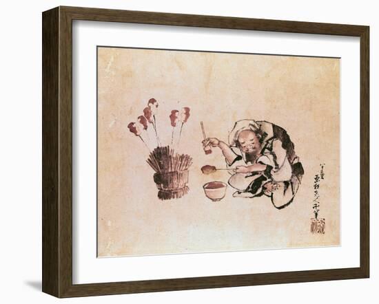 Craftsman Painting Toys-Katsushika Hokusai-Framed Giclee Print