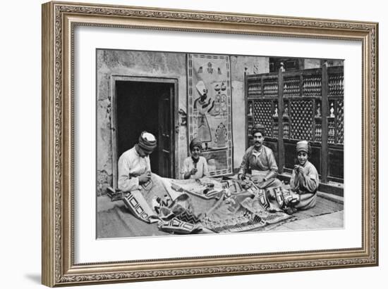 Craftsmen, Tentmakers' Bazaar, Cairo, Egypt, C1922-Donald Mcleish-Framed Giclee Print