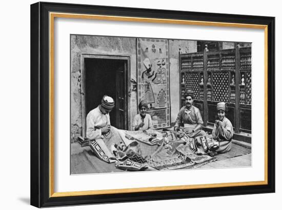 Craftsmen, Tentmakers' Bazaar, Cairo, Egypt, C1922-Donald Mcleish-Framed Giclee Print