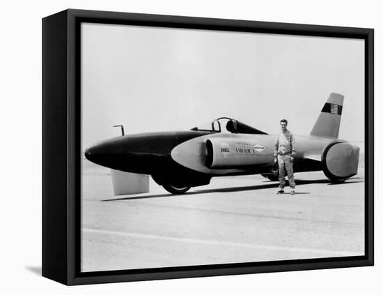 Craig Breedlove with 'Spirit of America' Land Speed Record Car, C1963-null-Framed Premier Image Canvas