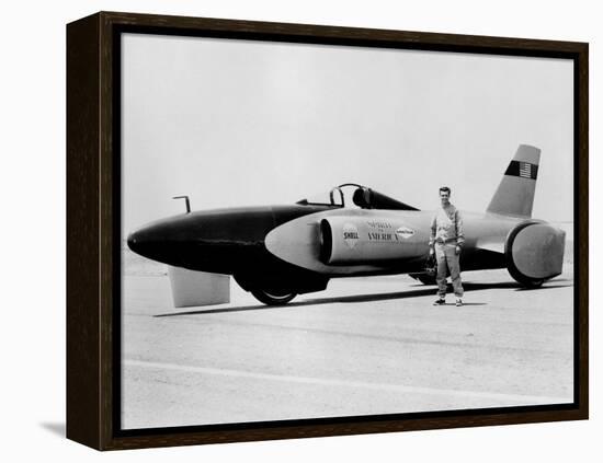 Craig Breedlove with 'Spirit of America' Land Speed Record Car, C1963-null-Framed Premier Image Canvas